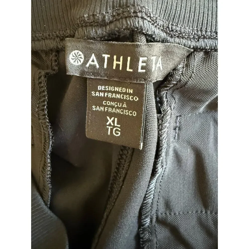 Athleta Venice High Rise Joggers, Black, Size XL - Picture 3 of 5